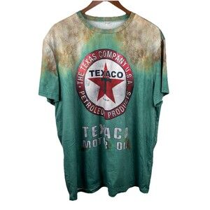 Texaco Motor Oil-Mens Performance Promo Logo T-Shirt-2XL XXL-Short Sleeve